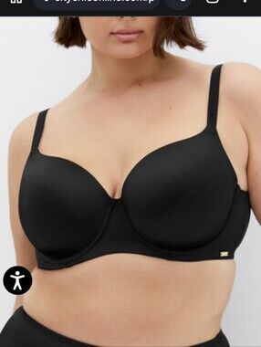 NWT City Chic Smooth & Chic T-Shirt Bra Black 38G